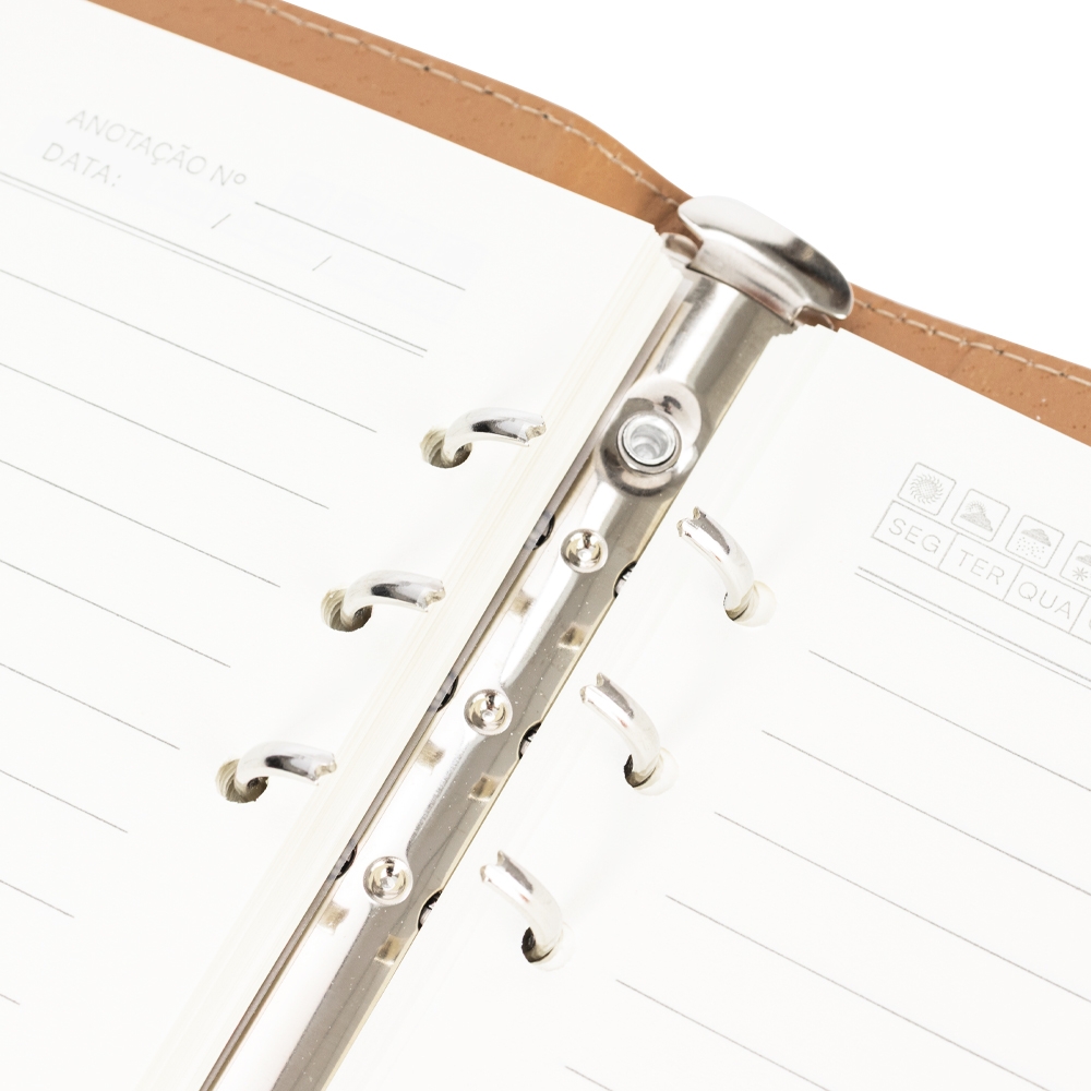 CADERNO FICHÁRIO PU personalizada — Cadernos — vista posterior