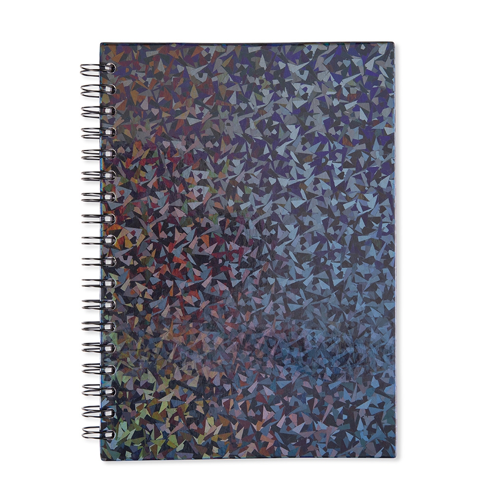 CADERNO HOLOGRÁFICO COM PAUTA personalizada — Cadernos — vista frontal