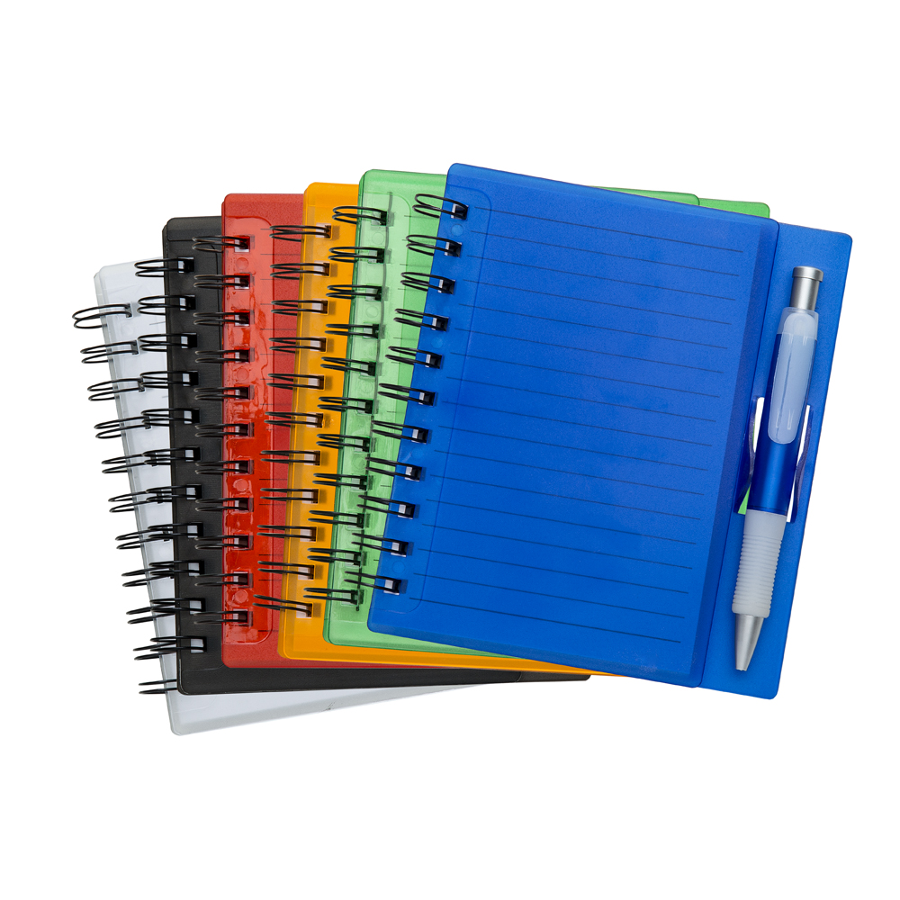 foto do produto CADERNO PLÁSTICO C/ CANETA
