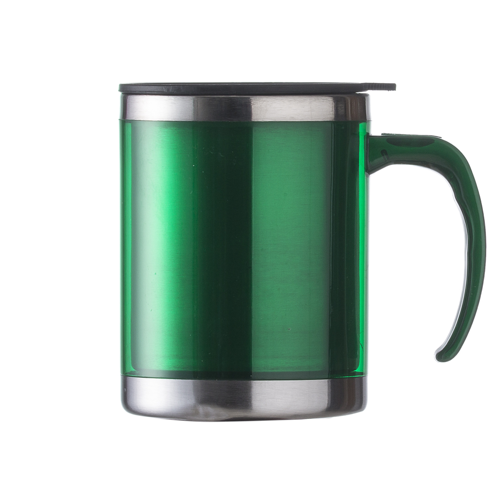 CANECA ACRÍLICA 400 ML COM TAMPA personalizada — Canecas — detalhe de costura e acabamento