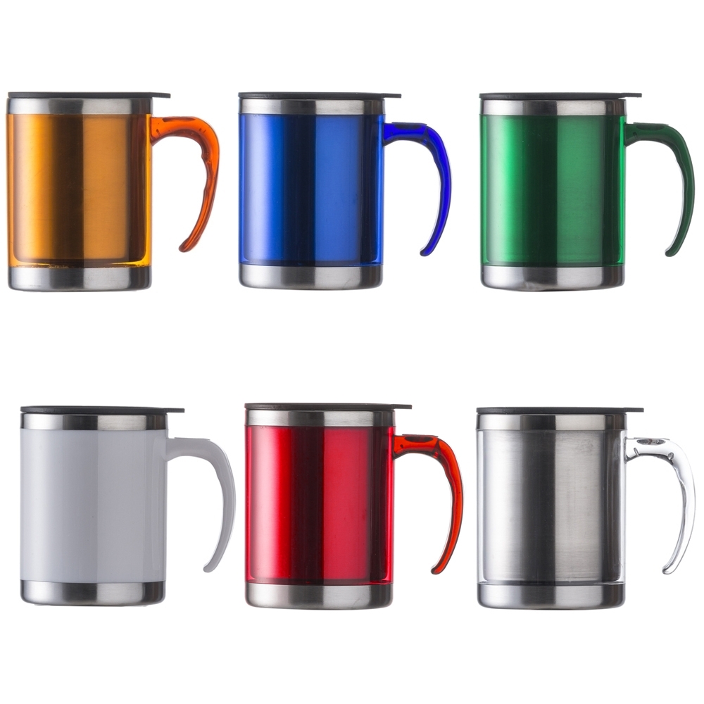 CANECA ACRÍLICA 400 ML COM TAMPA personalizada — Canecas — vista posterior