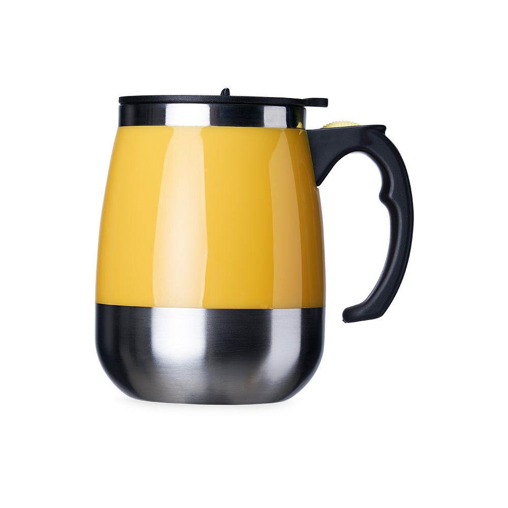 CANECA COM MISTURADOR 350ML personalizada — Canecas — vista lateral