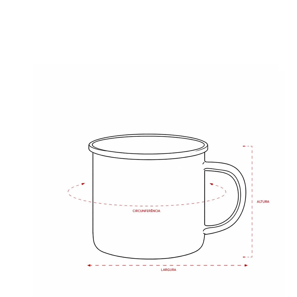 CANECA INOX 370ML personalizada — Garrafa — detalhe de personalização