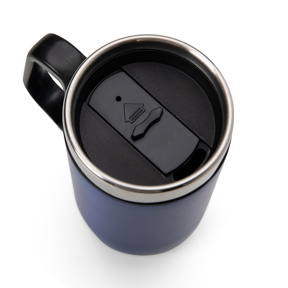 CANECA INOX PAREDE DUPLA 250ML personalizada — Garrafa — vista lateral