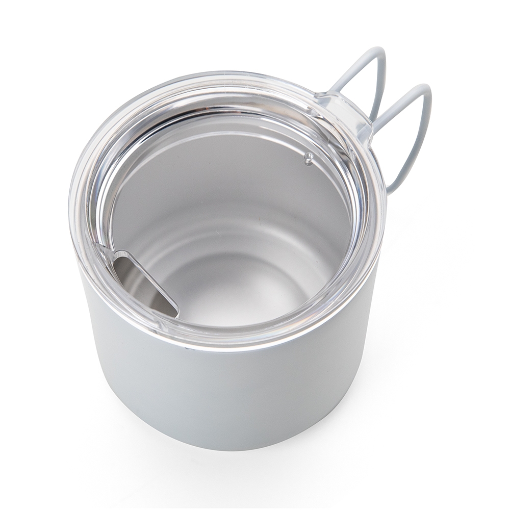 CANECA INOX PAREDE DUPLA 350ML personalizada — Garrafa — detalhe de personalização