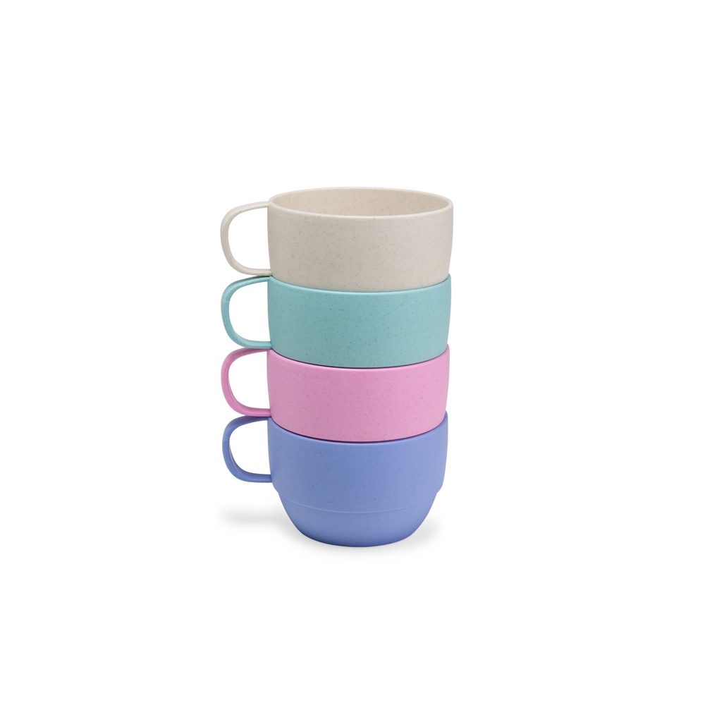 CANECA PALHA DE TRIGO 300ML personalizada — Garrafa — vista lateral