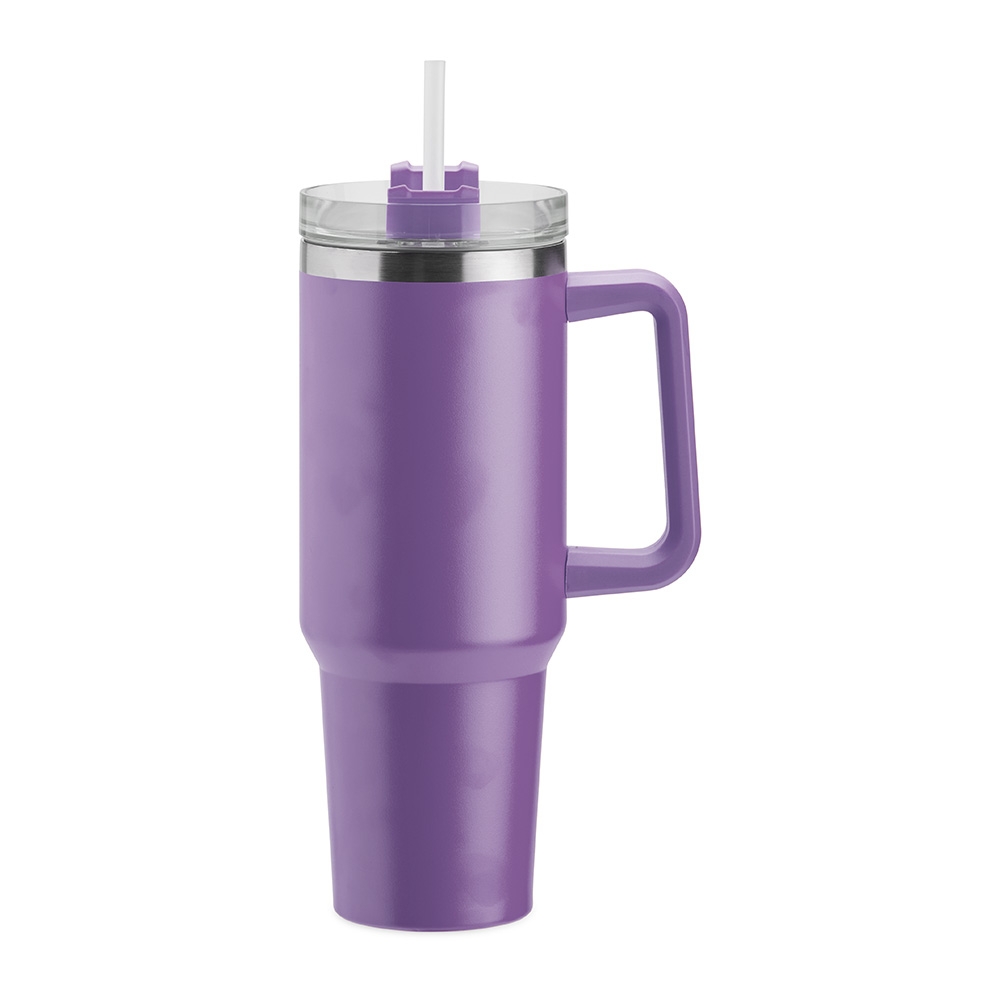 CANECA TÉRMICA 1,2L personalizada — Garrafa — detalhe de costura e acabamento