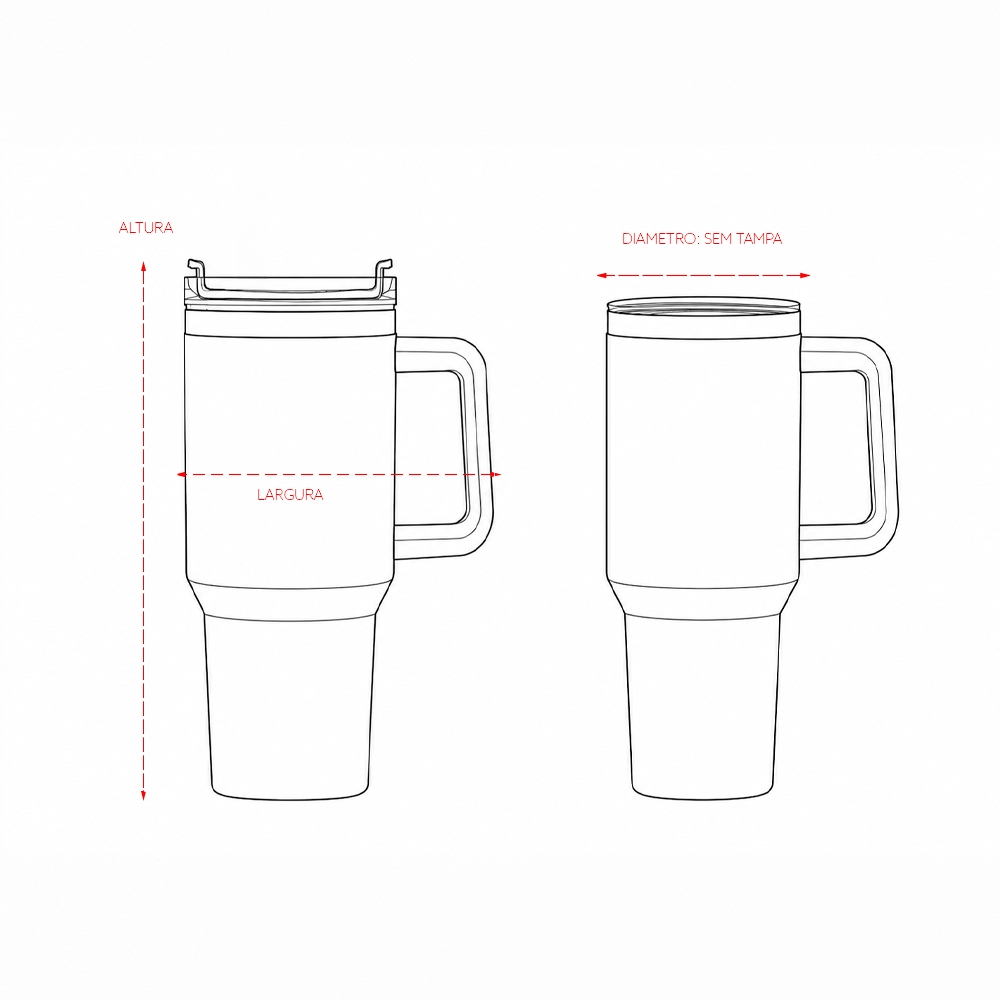 CANECA TÉRMICA 1,2L personalizada — Canecas — detalhe de personalização