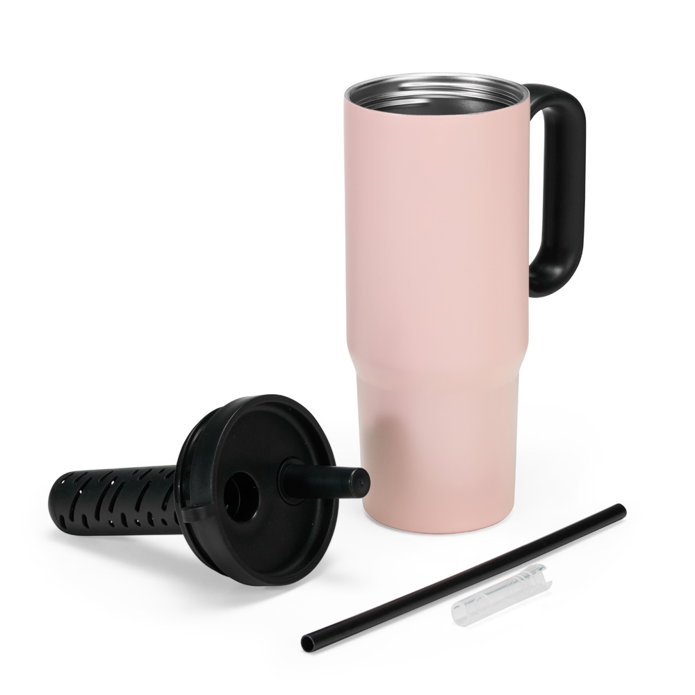 CANECA TÉRMICA 750ML personalizada — Canecas — detalhe de costura e acabamento