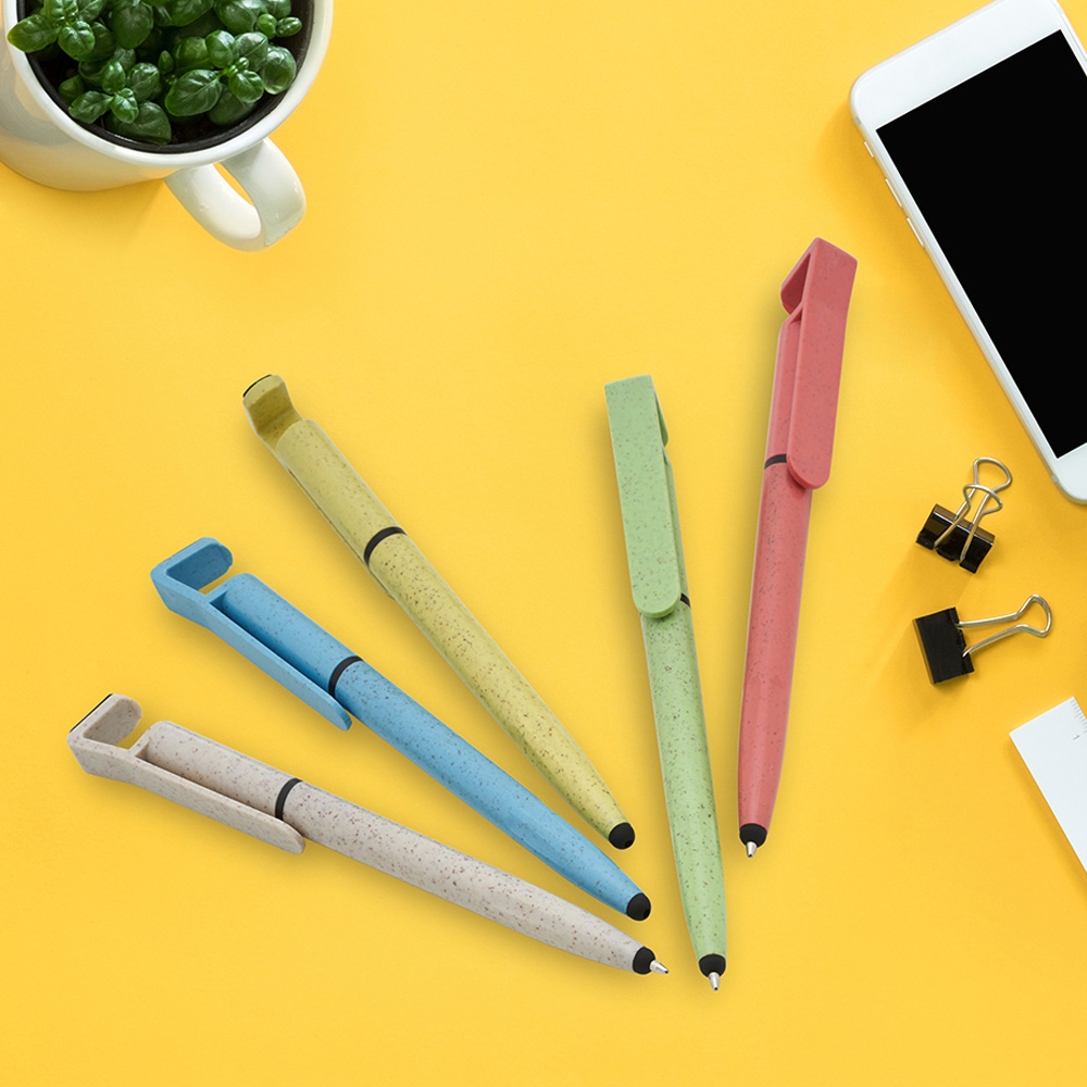 CANETA FIBRA DE BAMBU personalizada — Canetas — detalhe de personalização