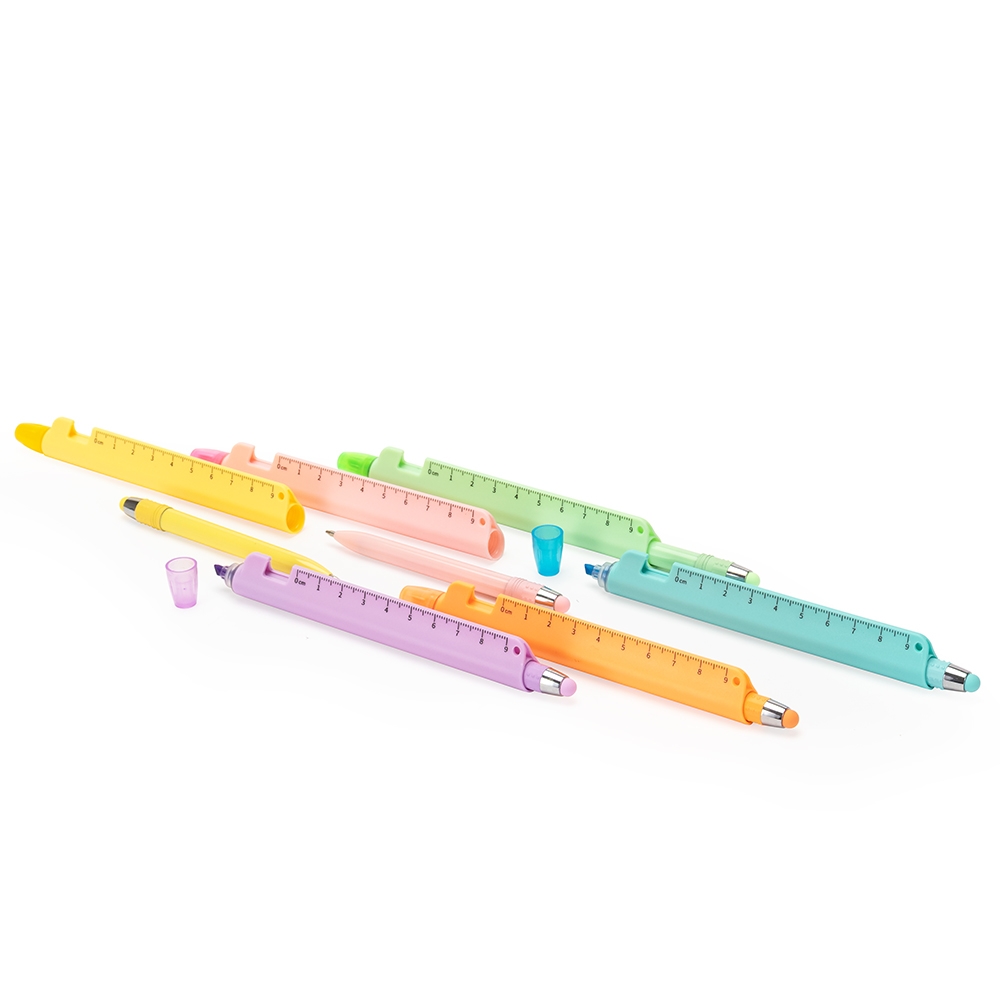 CANETA MARCA-TEXTO MULTIFUNÇÕES personalizada — Canetas — vista frontal