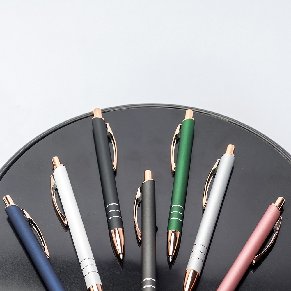 CANETA METAL personalizada — Canetas — detalhe de costura e acabamento