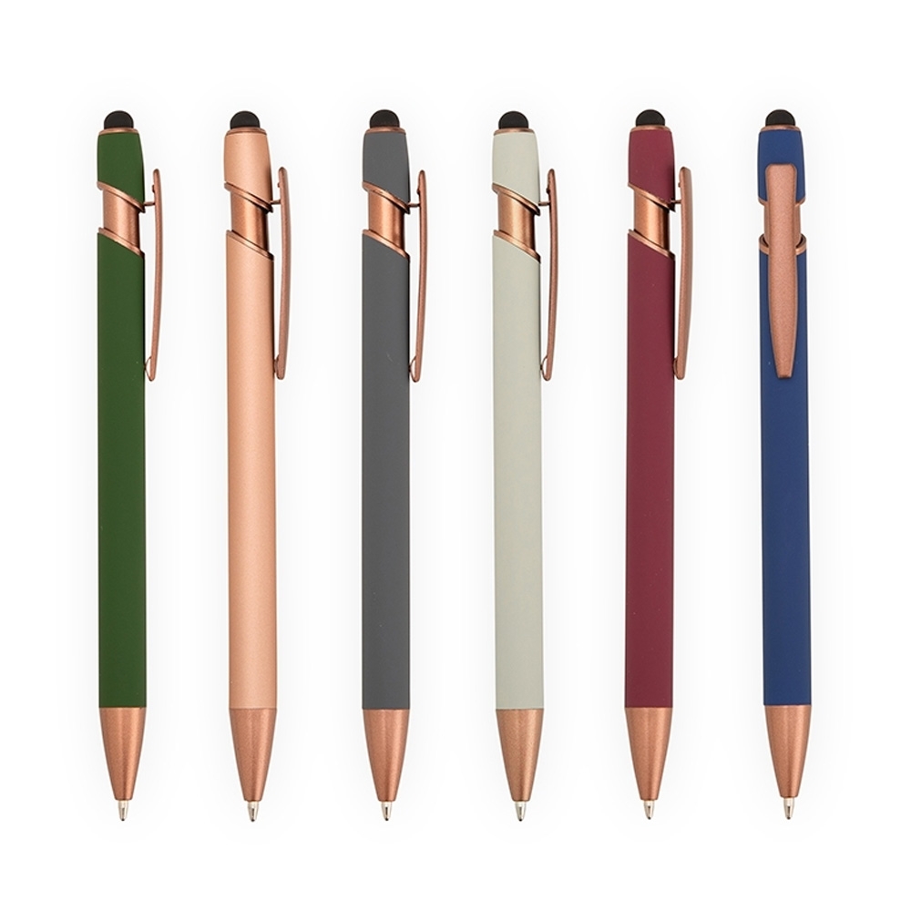 CANETA METAL TOUCH personalizada — Canetas — vista lateral