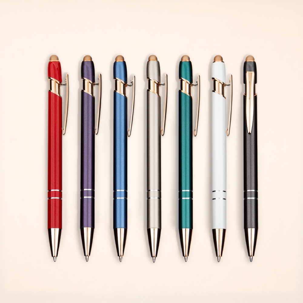 CANETA METAL TOUCH personalizada — Canetas — vista frontal