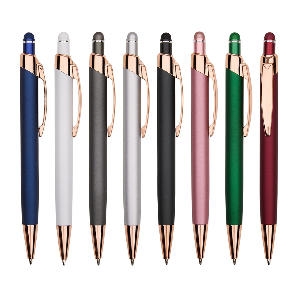 CANETA METAL TOUCH personalizada — Canetas — vista lateral