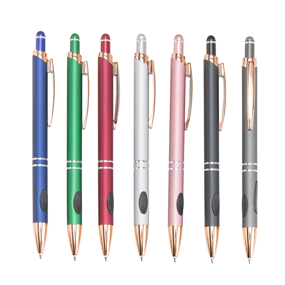 CANETA METAL TOUCH personalizada — Canetas — vista lateral