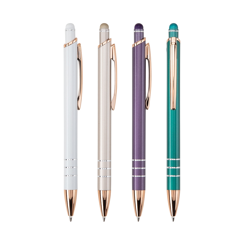 CANETA METAL TOUCH personalizada — Canetas — vista lateral