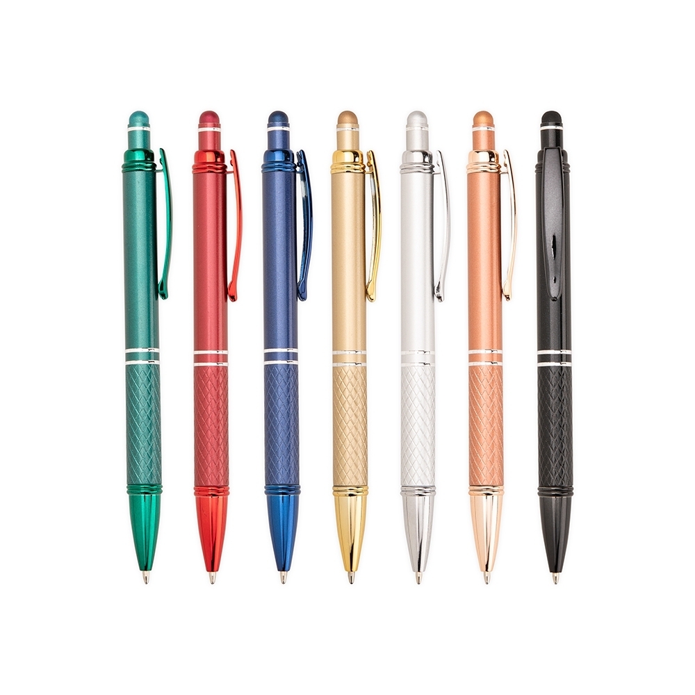CANETA METAL TOUCH personalizada — Canetas — vista lateral
