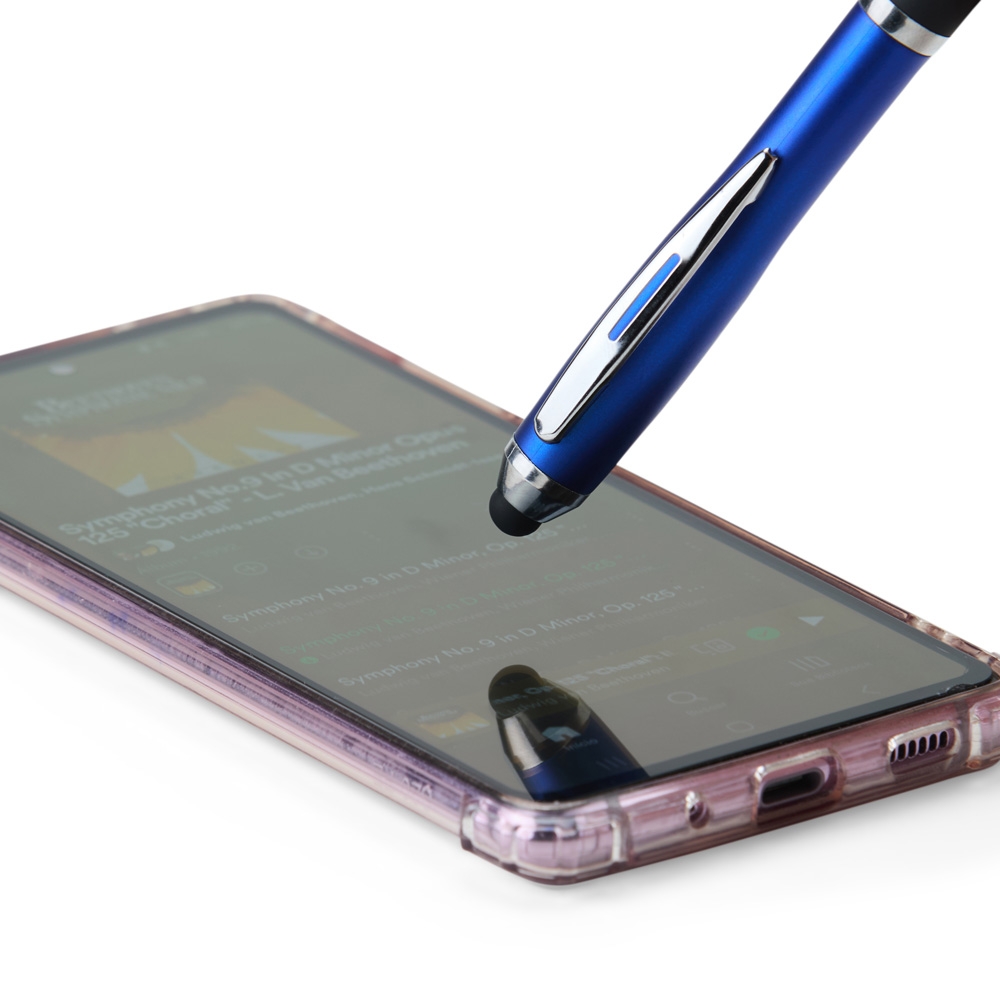CANETA PLÁSTICA TOUCH personalizada — Canetas — detalhe de personalização