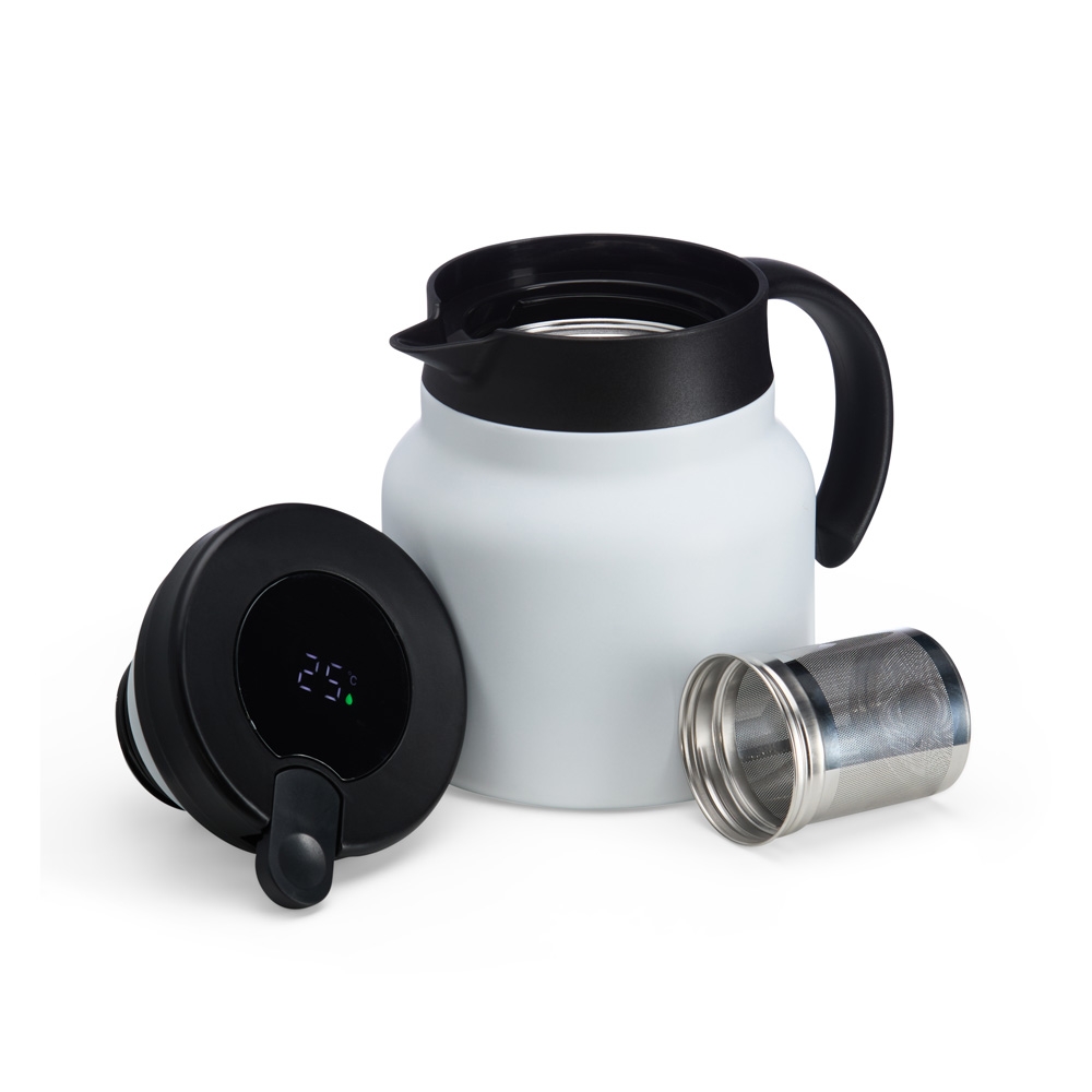 CHALEIRA TÉRMICA INOX 750ML COM DISPLAY LED personalizada — Casa e cozinha — vista lateral