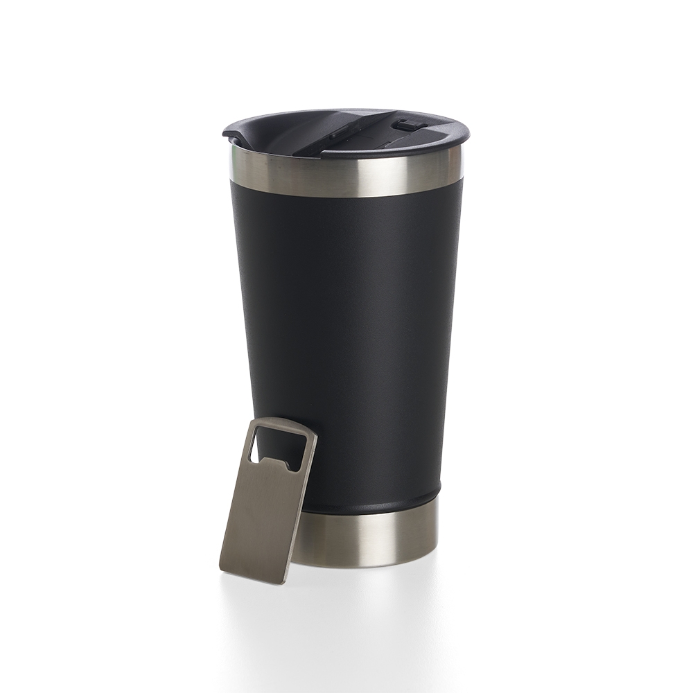 COPO TÉRMICO 500ML *LISO C/ ABRIDOR personalizada — Copos — detalhe de costura e acabamento