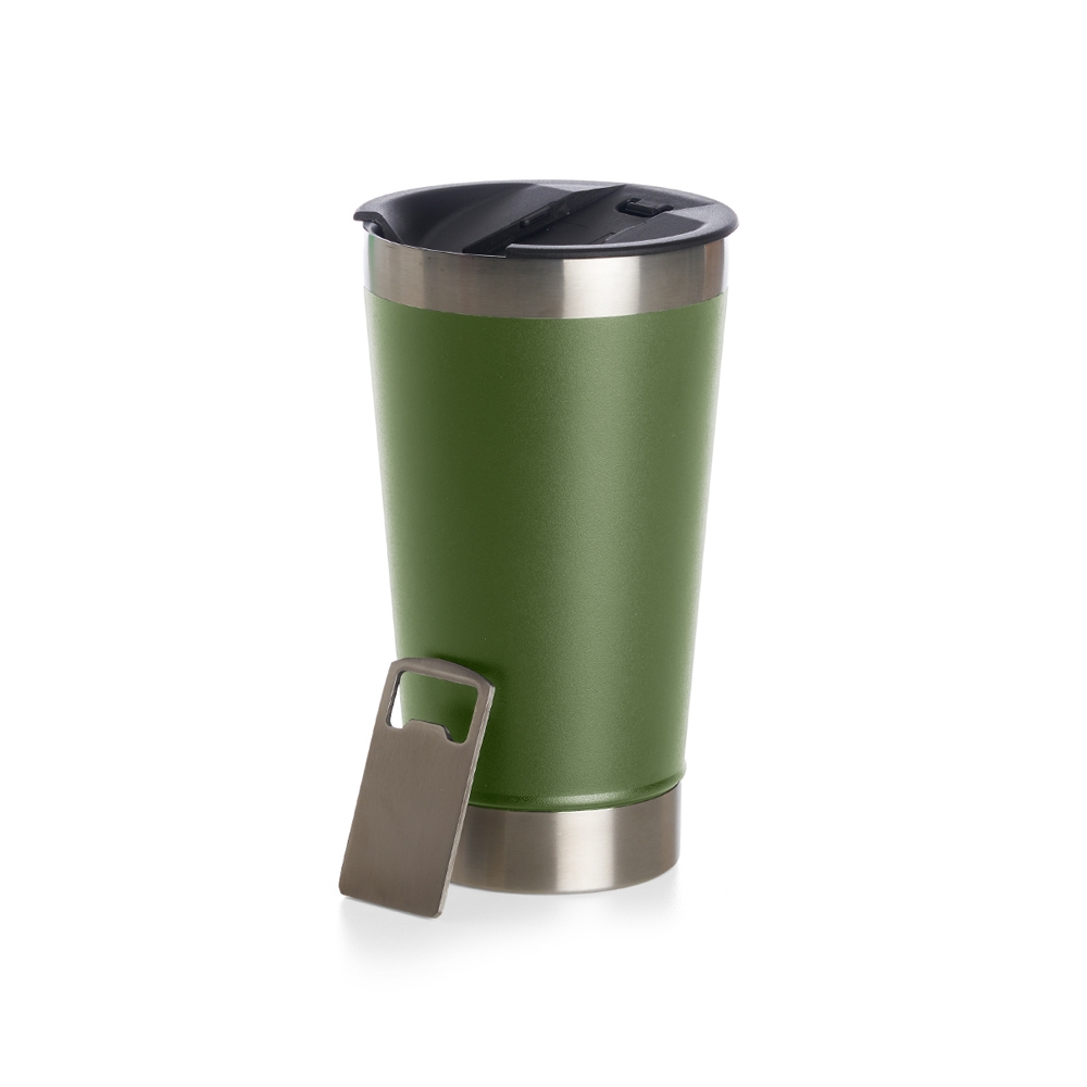 COPO TÉRMICO 500ML *LISO C/ ABRIDOR personalizada — Copos — vista posterior