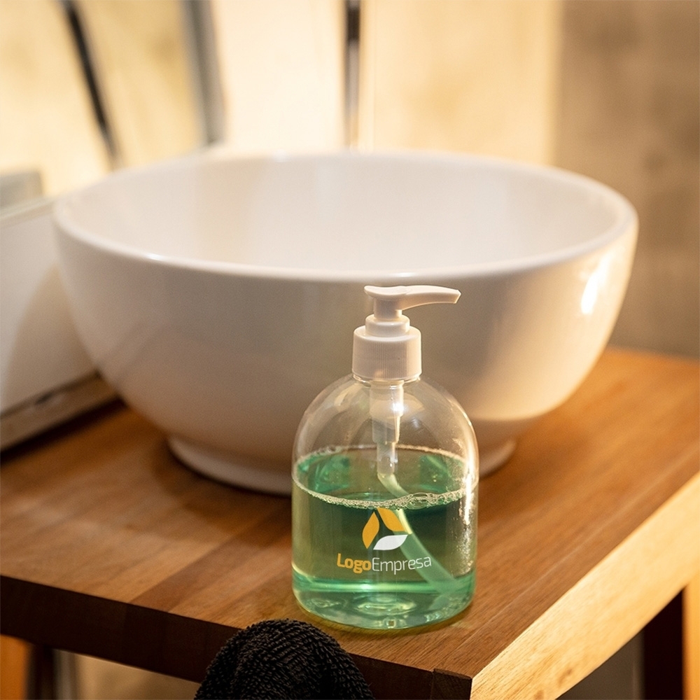 FRASCO PLÁSTICO 500ML personalizada — Casa e cozinha — vista lateral