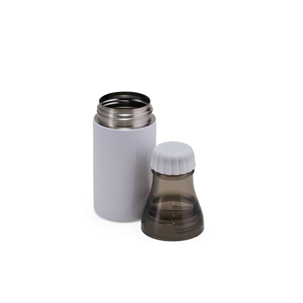 GARRAFA INOX 2 EM 1 600ML personalizada — Garrafas — detalhe de personalização