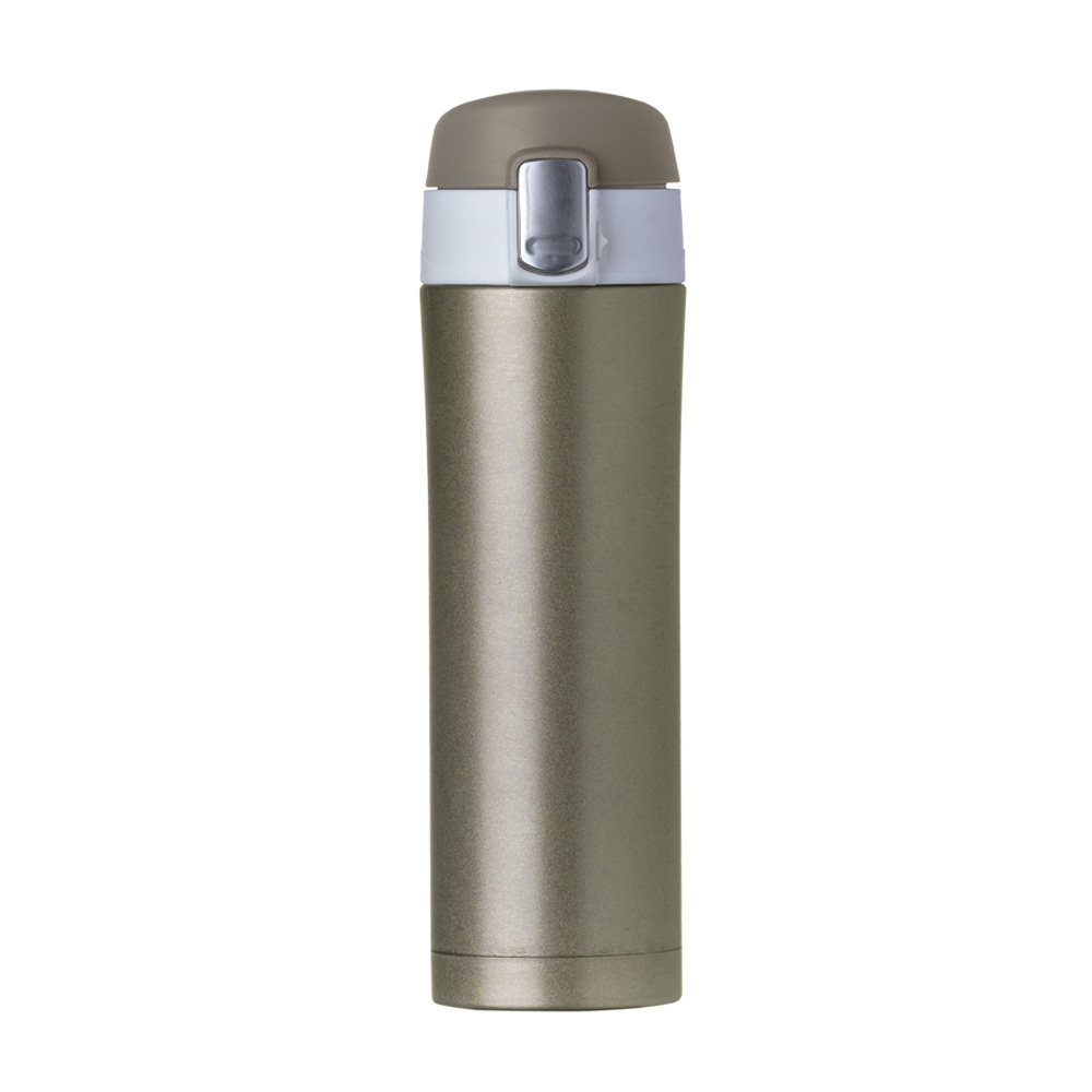 GARRAFA TÉRMICA 450 ML C/ TRAVA personalizada — Garrafas — vista lateral