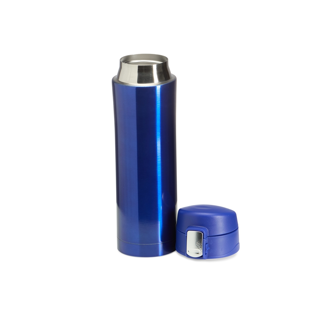 GARRAFA TÉRMICA 450 ML C/ TRAVA personalizada — Garrafas — detalhe de costura e acabamento