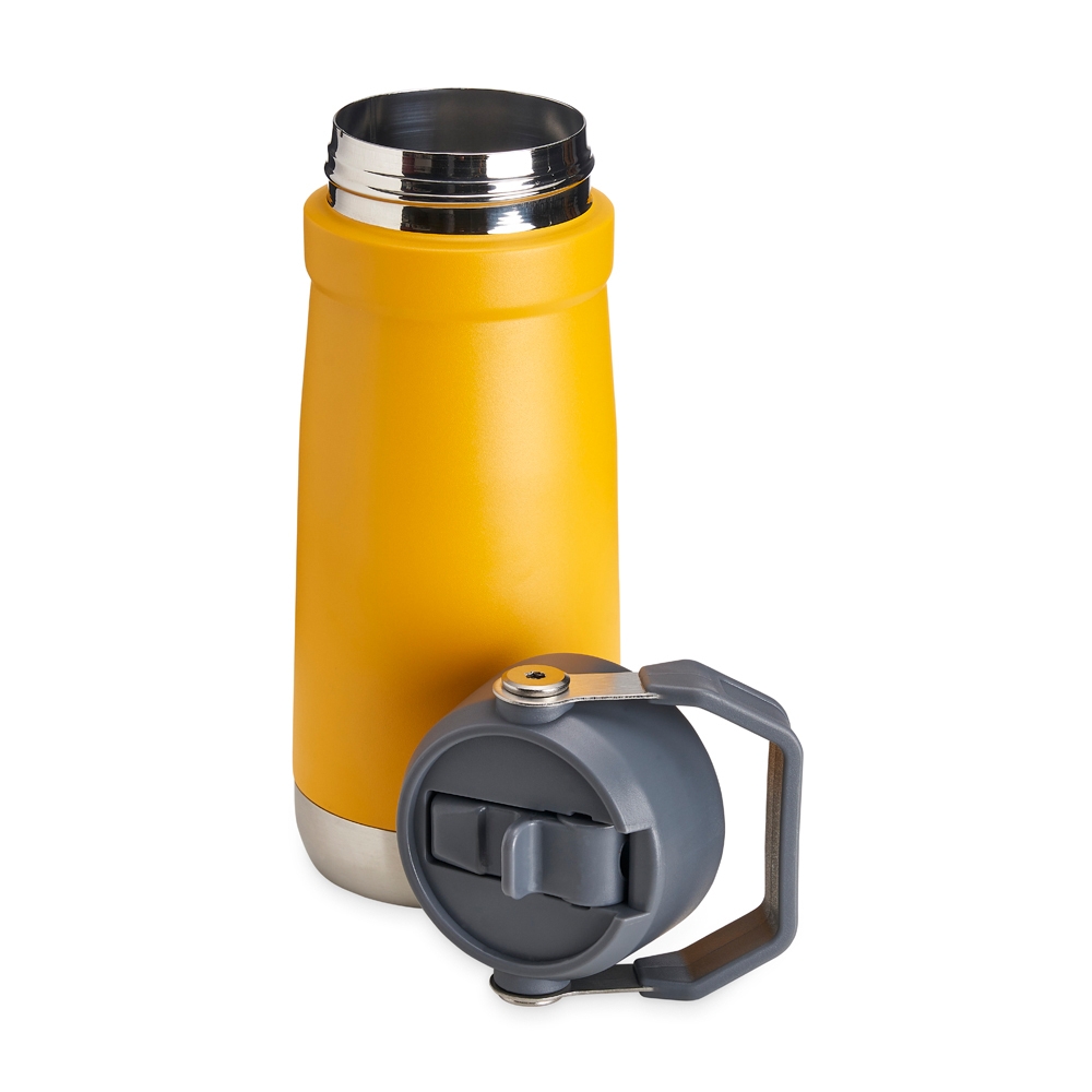 GARRAFA TÉRMICA 550ML personalizada — Garrafas — detalhe de costura e acabamento