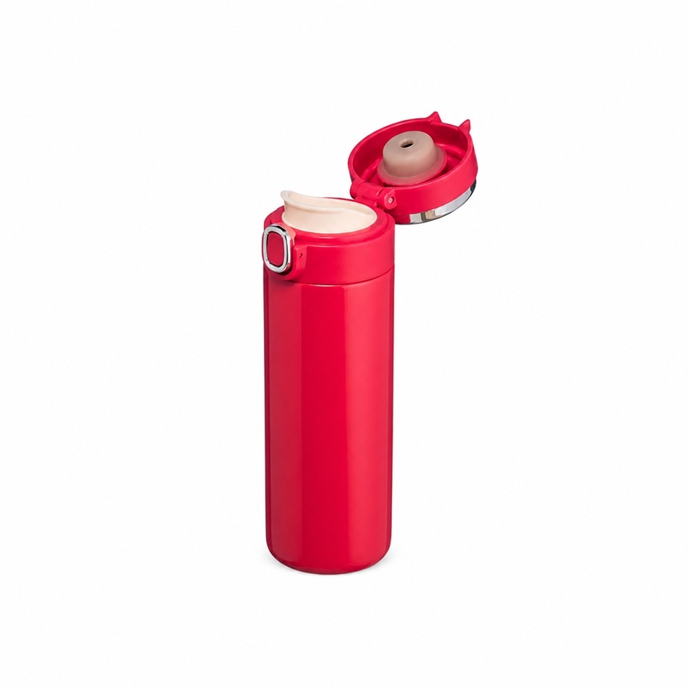 GARRAFA TÉRMICA EM INOX 400ML personalizada — Garrafas — vista lateral