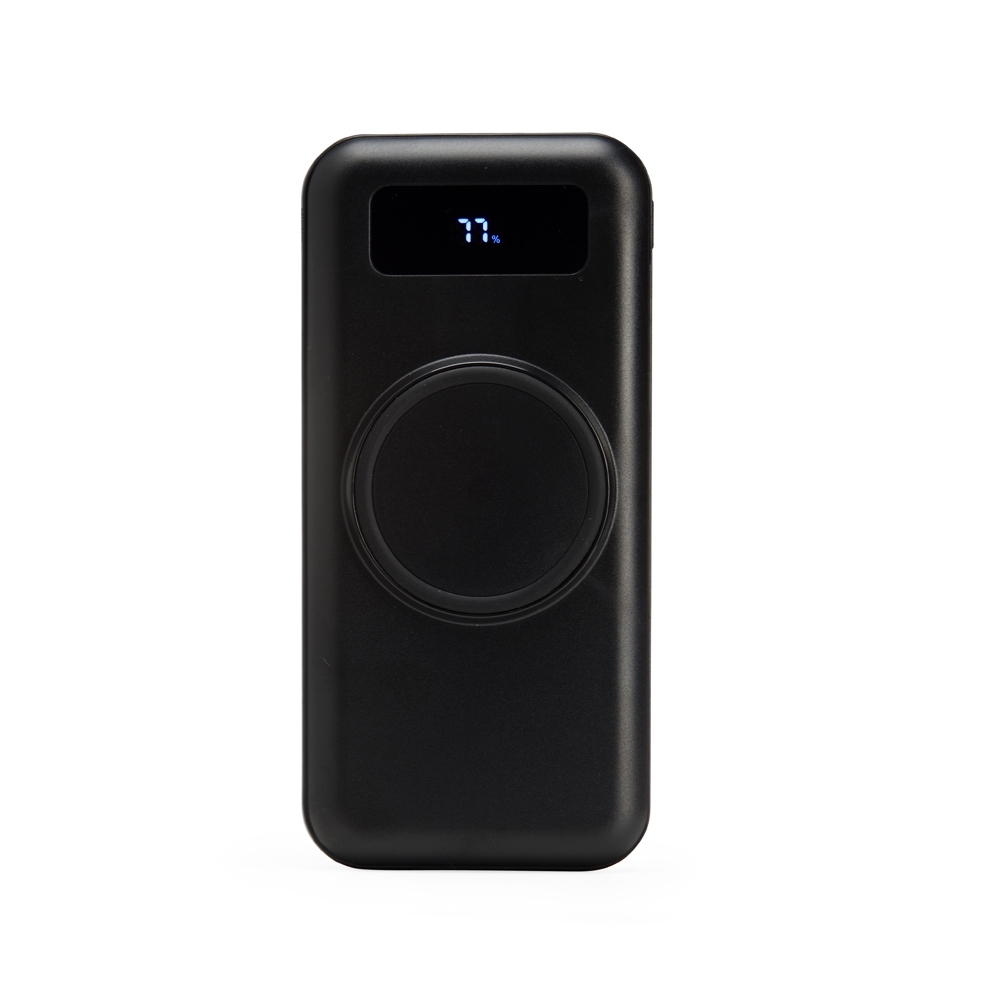 foto do produto POWER BANK 10.000MAH COM CARREGAMENTO VIA INDUÇÃO OU VIA CABO