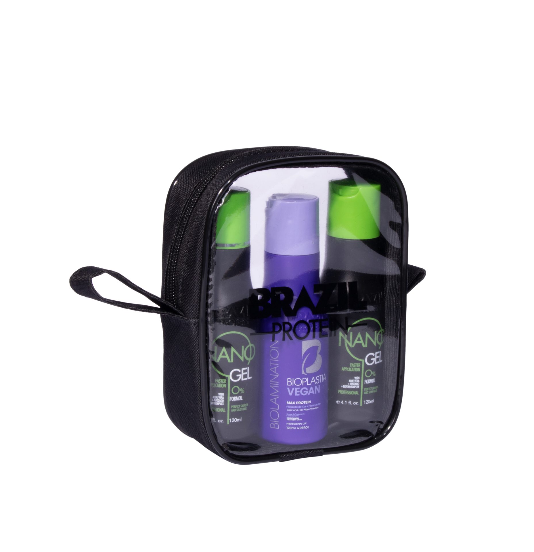Necessaire Curumim personalizada — Necessaires de PVC Transparente Personalizadas — interior e compartimentos