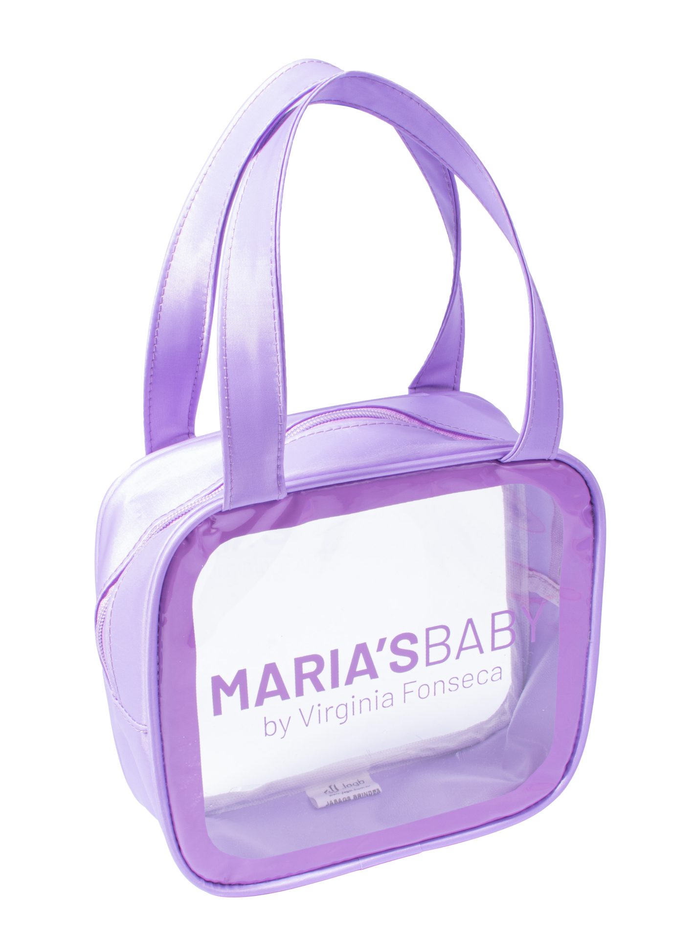 Necessaire Íris personalizada — Necessaires de PVC Transparente Personalizadas — vista lateral