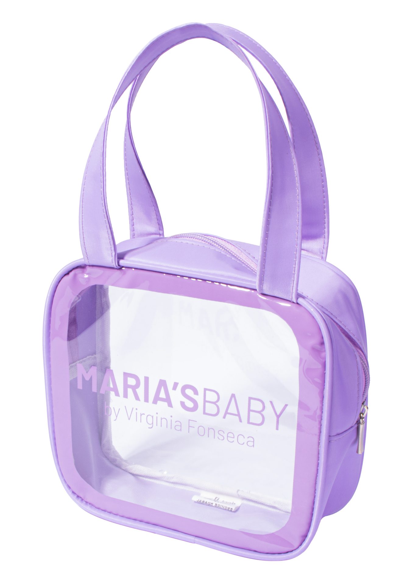Necessaire Íris personalizada — Necessaires de PVC Transparente Personalizadas — detalhe de personalização
