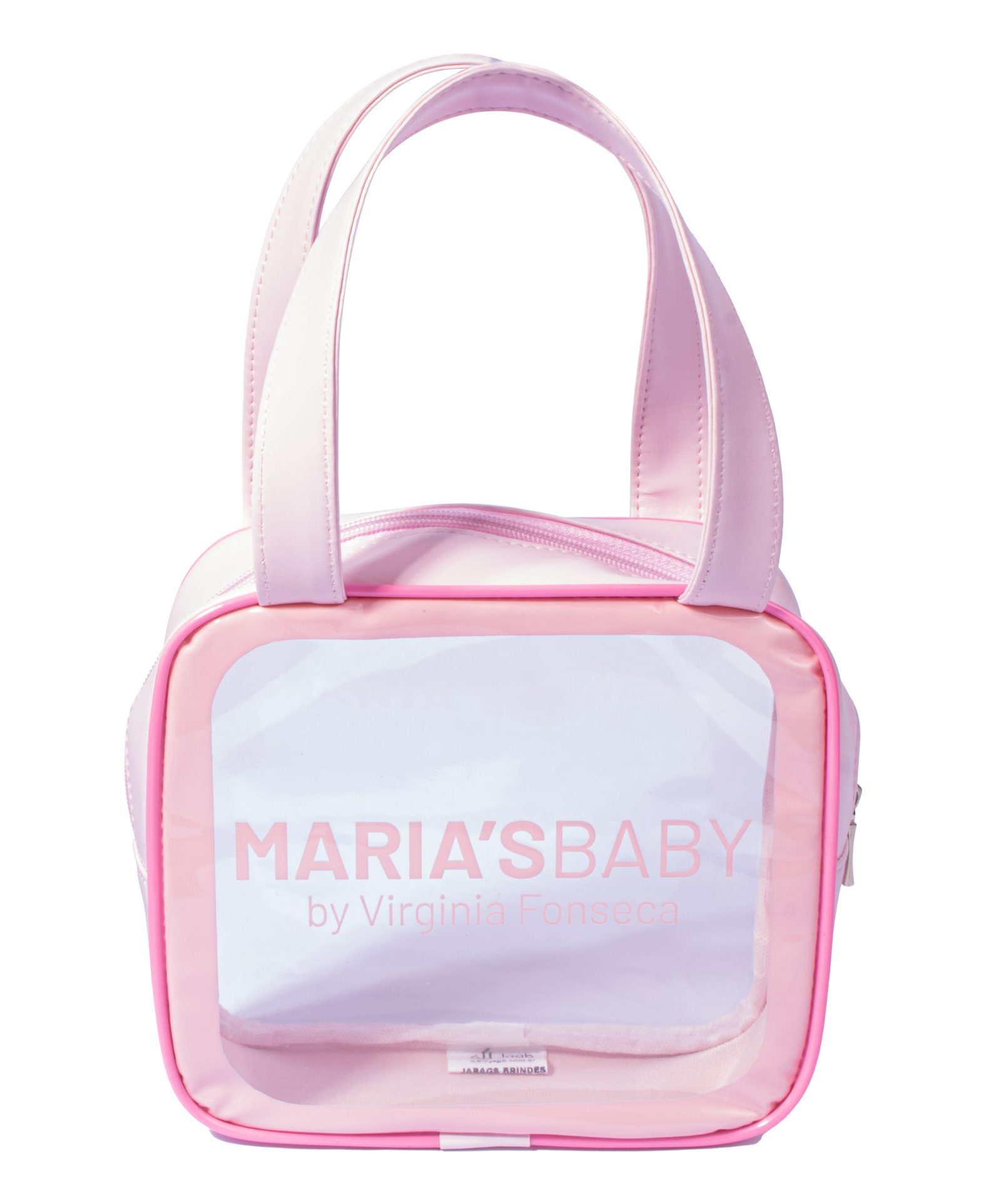 Necessaire Íris personalizada — Necessaires de PVC Transparente Personalizadas — interior e compartimentos
