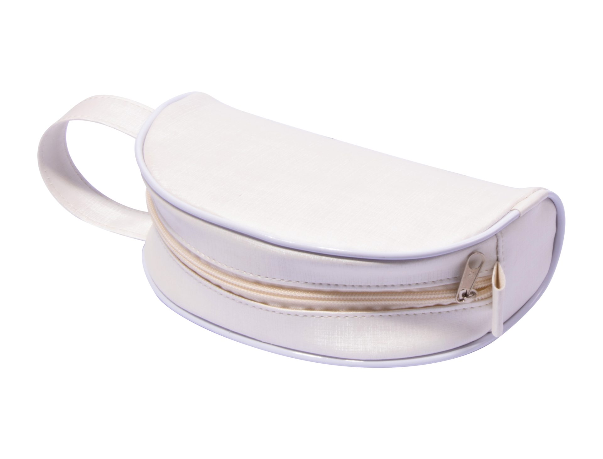 Necessaire Luar personalizada — Necessaires Sintéticas Personalizadas — detalhe de costura e acabamento