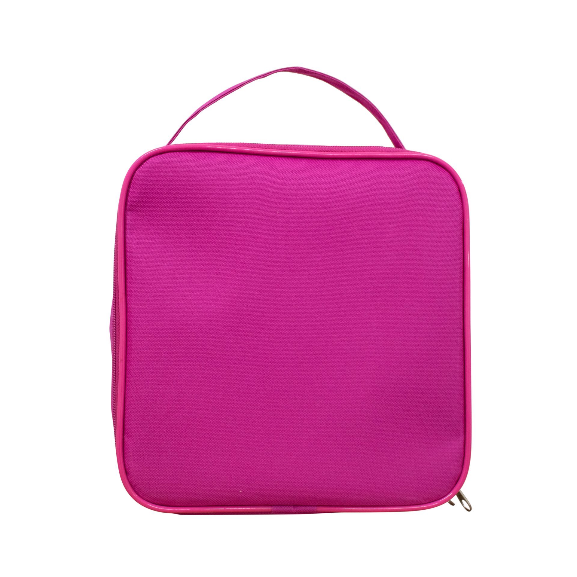 Necessaire Pink personalizada — Necessaires de Nylon Personalizadas — detalhe de costura e acabamento