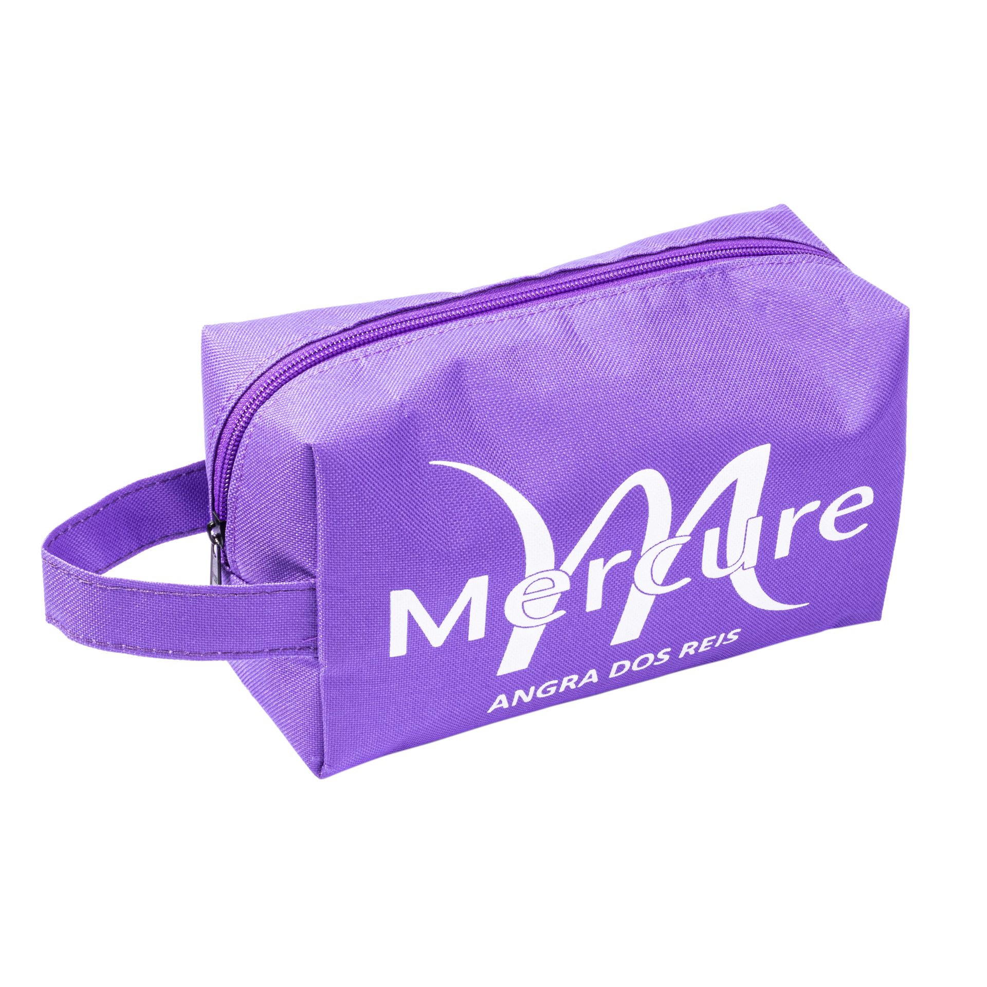 Necessaire Kari personalizada — Necessaires de Nylon Personalizadas — detalhe de costura e acabamento