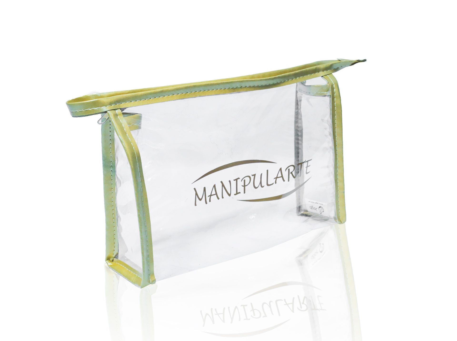 Necessaire Sol personalizada — Necessaires de PVC Transparente Personalizadas — vista lateral