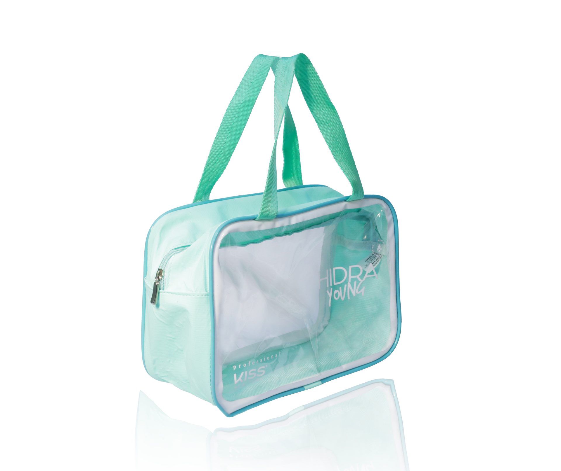 Necessaire Hidra personalizada — Necessaires de PVC Transparente Personalizadas — interior e compartimentos