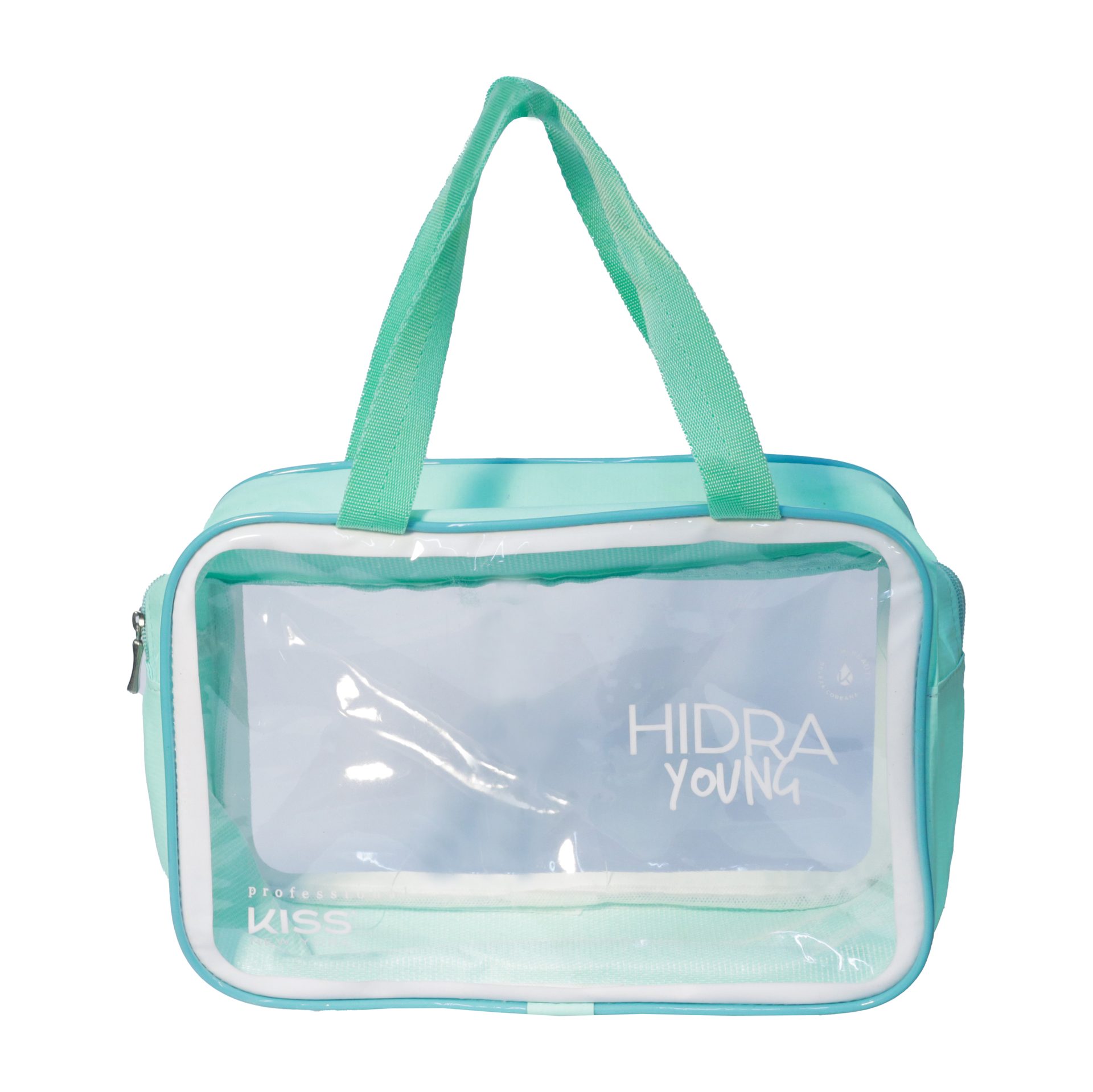Necessaire Hidra personalizada — Necessaires de PVC Transparente Personalizadas — detalhe de costura e acabamento