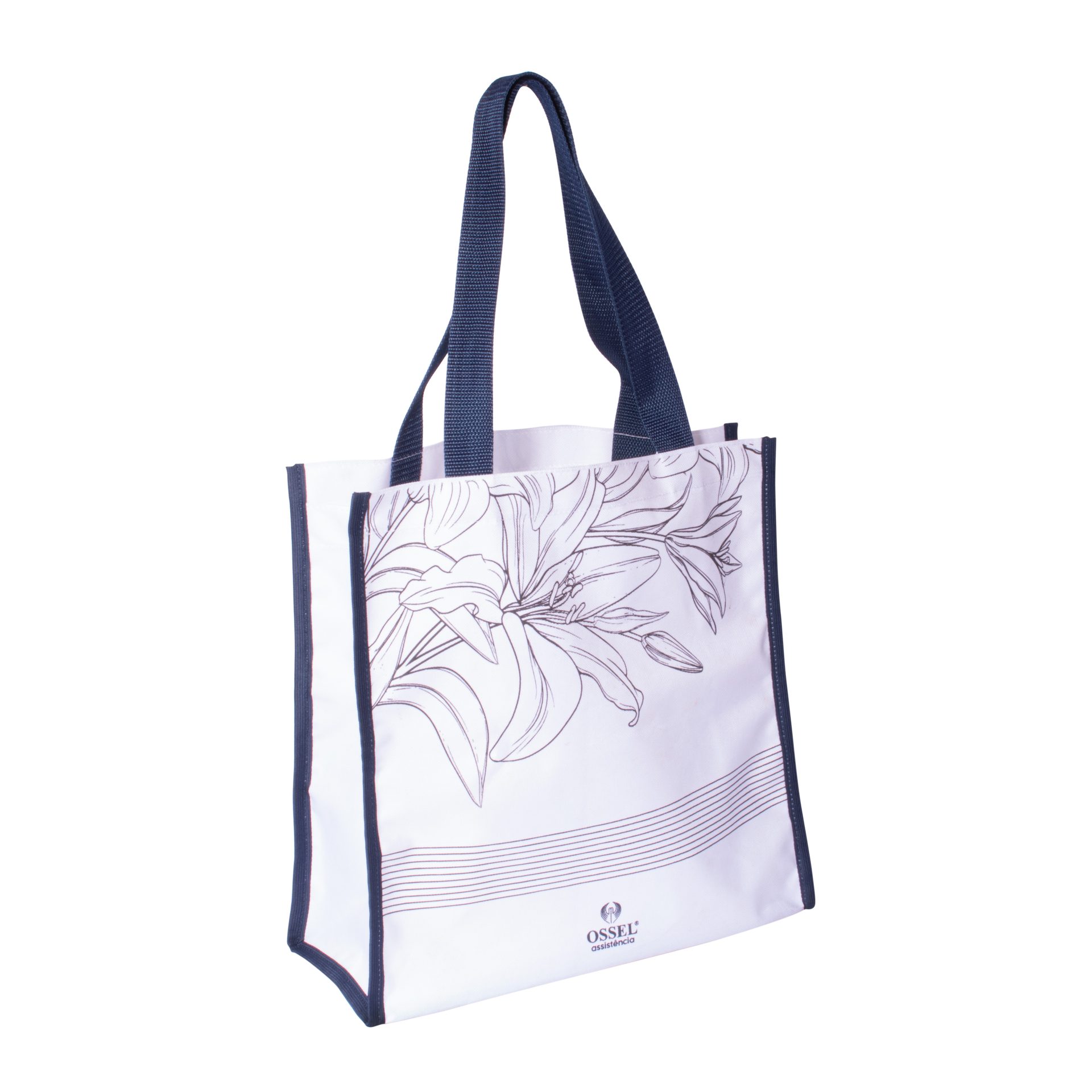 Sacola Ágil personalizada — Sacolas de Nylon Personalizadas — vista lateral