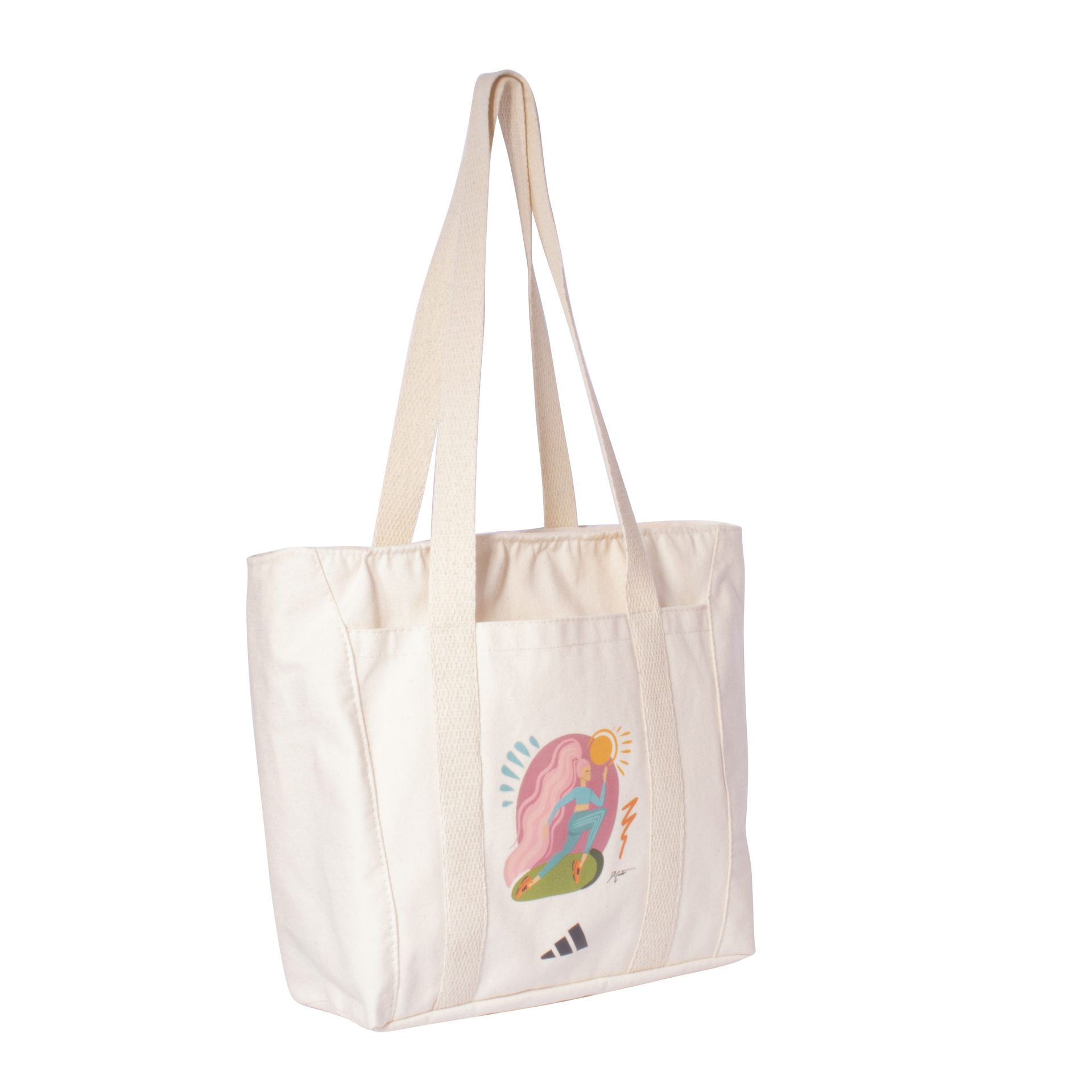Sacola Escala personalizada — Sacolas de Algodão Personalizadas — detalhe de costura e acabamento