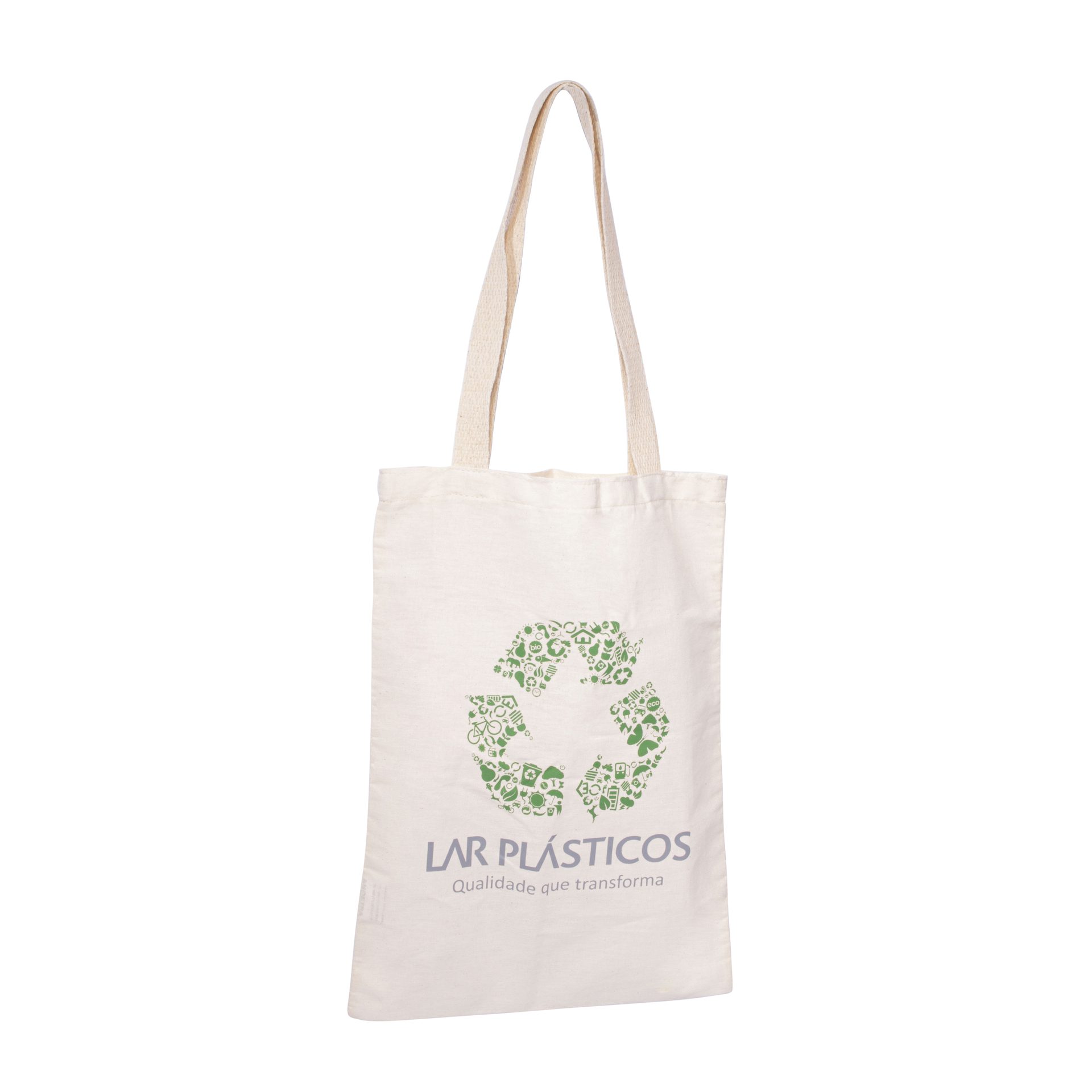 Sacola Do Saber personalizada — Sacolas de Algodão Personalizadas — vista posterior