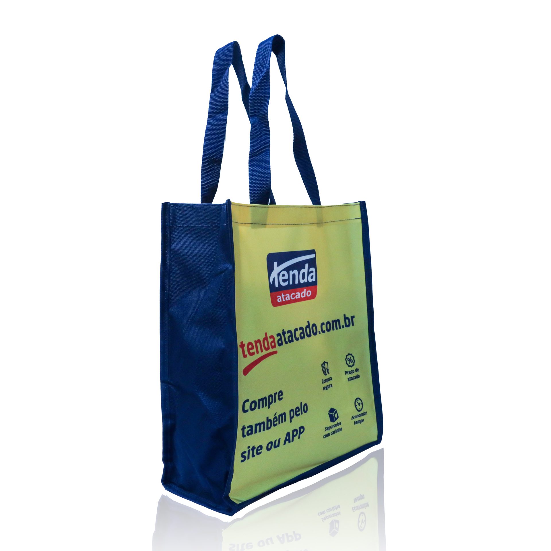 Sacola Atacado personalizada — Sacolas de Nylon Personalizadas — vista posterior