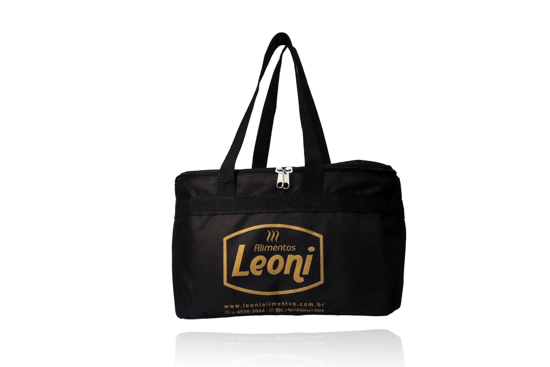 Bolsa Térmica Leoni personalizada — Bolsas Térmicas Personalizadas — detalhe de personalização